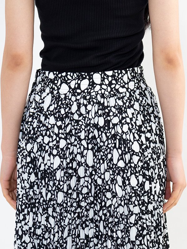 PEBBLE PRINTED SKIRT-ペブルプリントスカート-HYKE（ハイク）通販| st