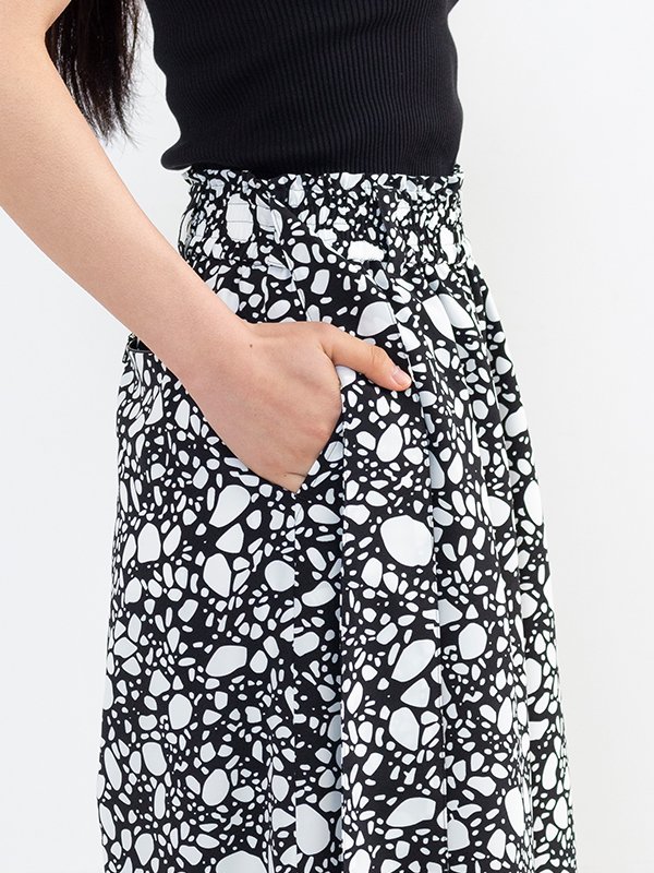 フルオーダー HYKE ハイク PEBBLE PRINTED SKIRT 2023ss