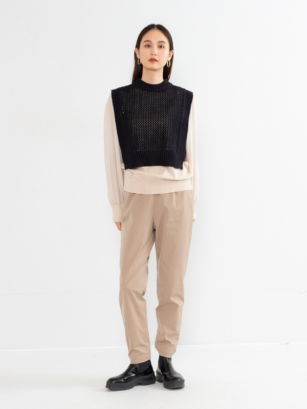 hyke CROCHETED CROPPED SWEATER TOP ベスト - ベスト/ジレ