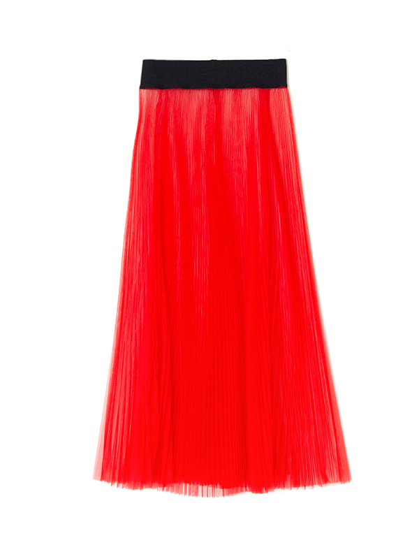 【HYKE(ハイク)】 TULLE PLEATED SKIRT