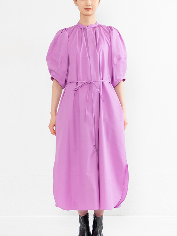 T/C BALLOON SLEEVE DRESS-ティーシーバルーンスリーブドレス-HYKE