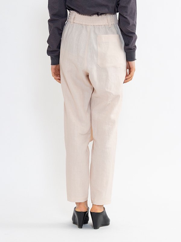 LINEN TAPERED PANTS-リネンテーパードパンツ-HYKE（ハイク）通販| st