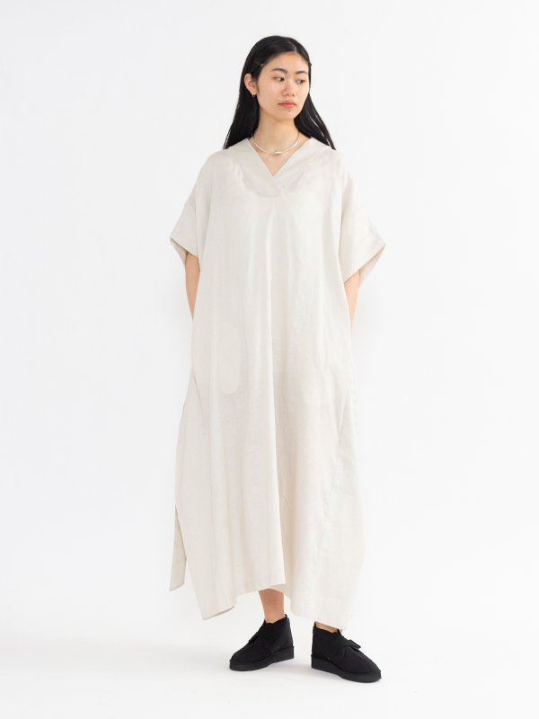 ☆HYKE(ハイク)☆LINEN PONCHO リネンポンチョ-