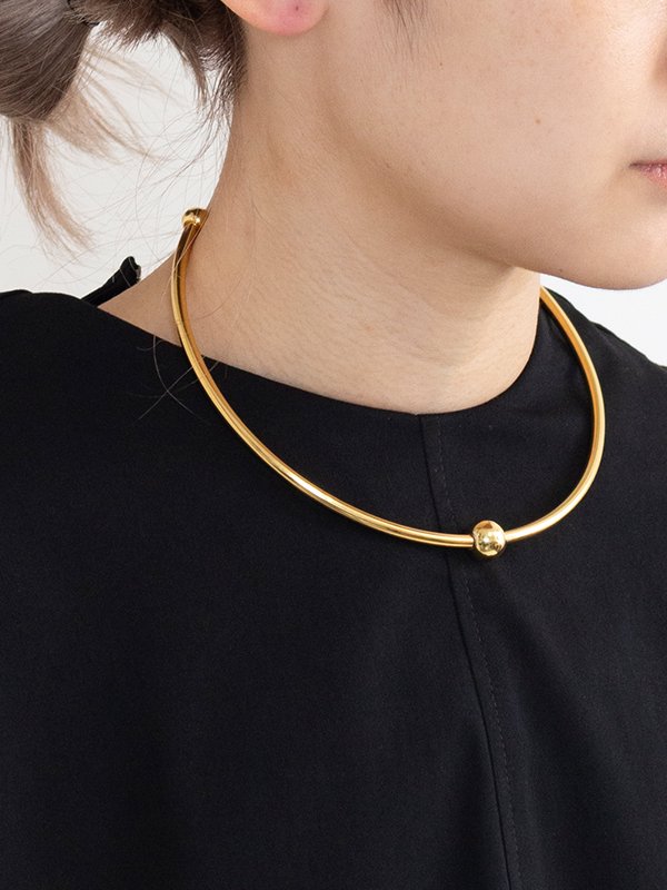 BALL CHOKER(GOLD)-ボールチョーカー-HYKE（ハイク）通販| st company