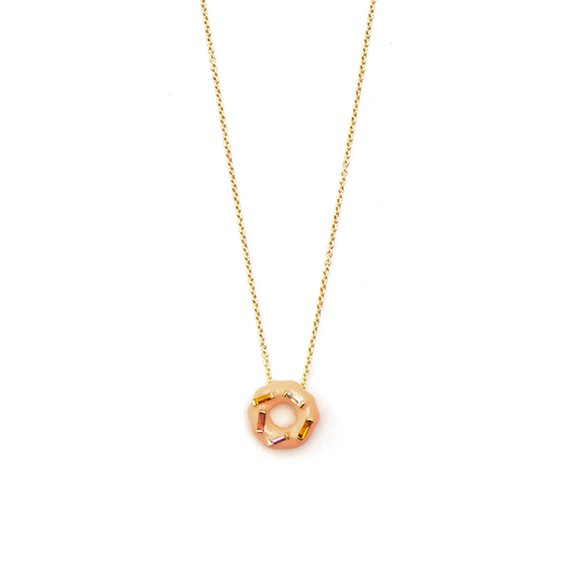 DONUT ICE GLAZE WITH SPRINKLES NECKLACE-ドーナツアイスネックレス