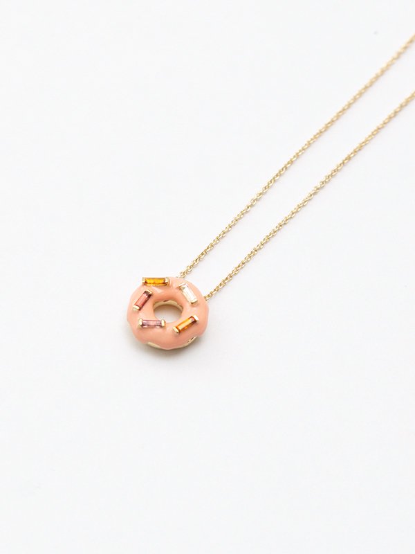 DONUT ICE GLAZE WITH SPRINKLES NECKLACE-ドーナツアイスネックレス