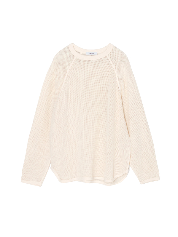 Basket mesh raglan sleeve-バスケットメッシュラグランスリーブ