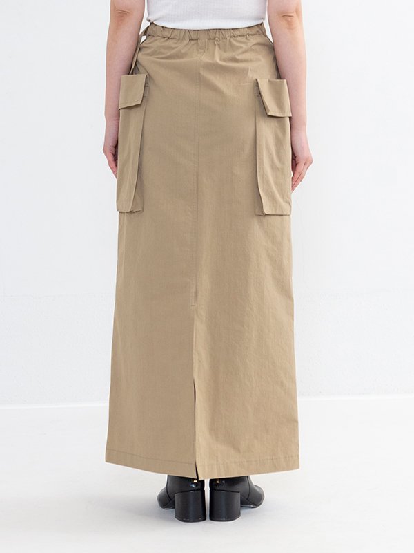 Cotton nylon dump military skirt-コットンナイロンダンプミリタリー