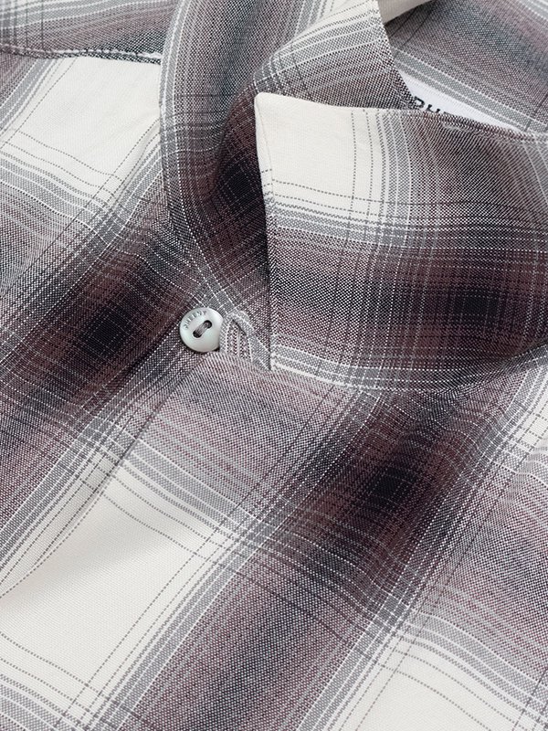 Rayon ombre check shirt-レーヨンチェックシャツ-PHEENY（フィーニー 