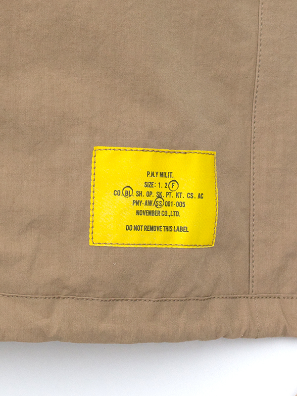 Cotton nylon dump field jacket vest-コットンナイロンダンプ Cotton nylon dump field jacket vest-コットンナイロンダンプ