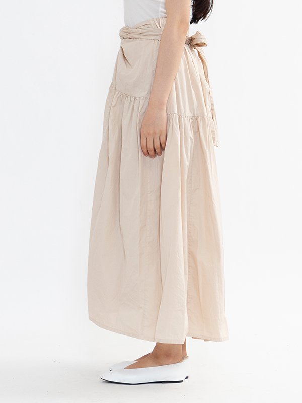 Survin cotton broadcloth wrapped gather skirt-コットンラップギャザースカート-COSMIC  WONDER（コズミックワンダー）通販| st company