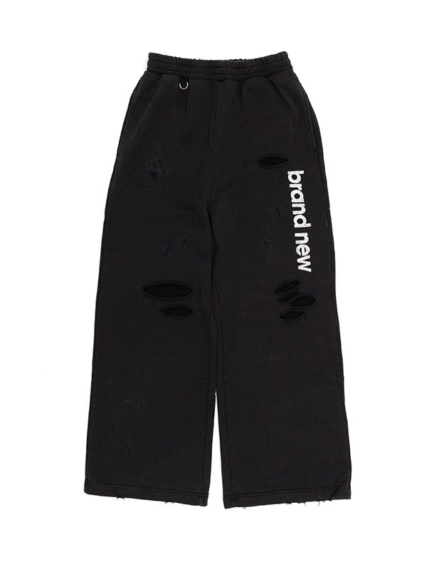 DESTROYED SWEAT PANTS-デストロイスウェットパンツ-doublet