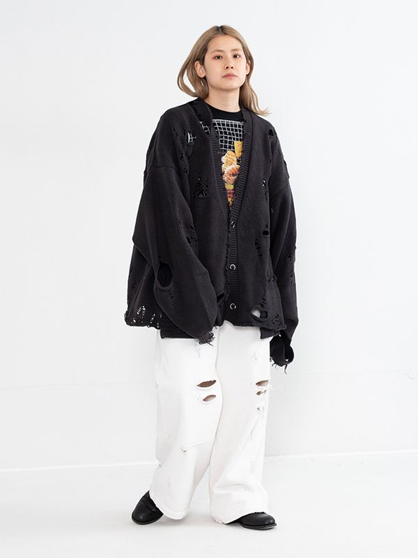 コムドットやまと着用doublet ダメージ加工ニット コムドットやまと着用doublet ダメージ加工ニット