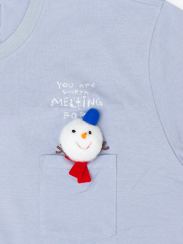 T-SHIRT WITH SNOWMAN-Tシャツウィズスノーマン-doublet（ダブレット