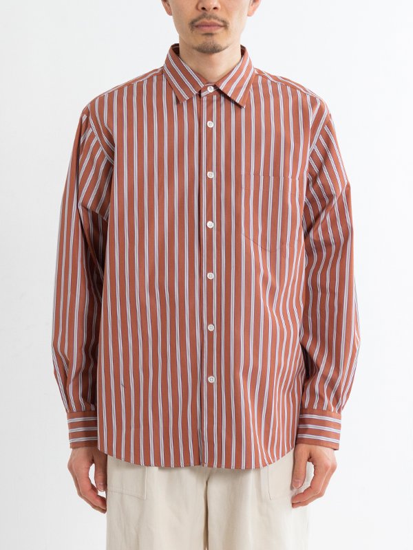Standard stripe shirt-スタンダードストライプシャツ-Ernie Palo