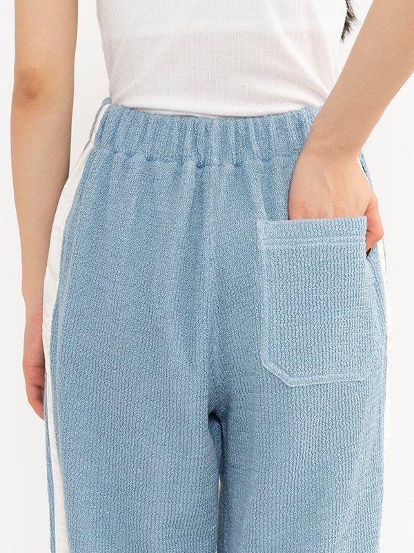 SIDE LINE RIB EASY PANT