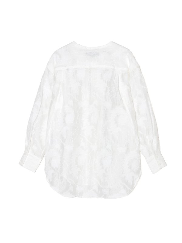 Monopori cut jaguard blouse-モノポリカットジャガードブラウス