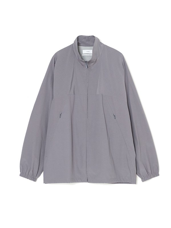 Semi-dull poplin stand collar blouson-ポプリンスタンドカラー