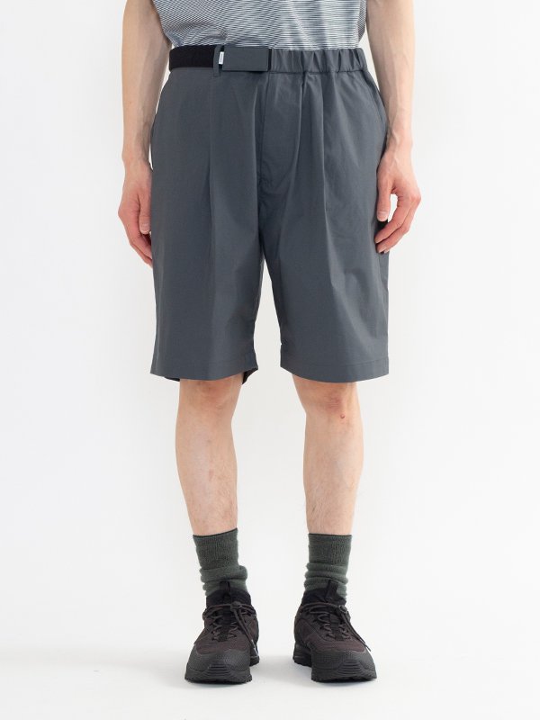 Strech typewriter wide chef shorts-ストレッチタイプライターワイド