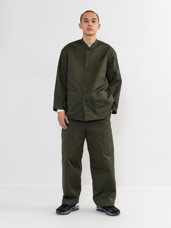 Survin herringbone band coverall-サービンヘリンボーンバンド