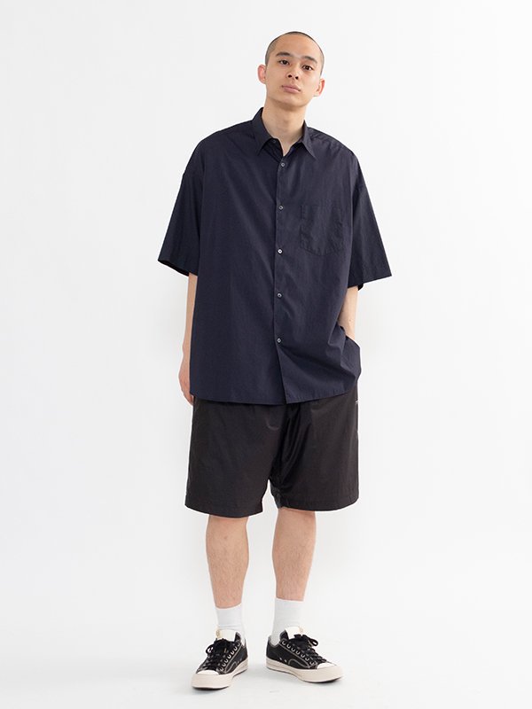 Broad S/S Oversized Regular Collar Shirt-ブロードショートスリーブ