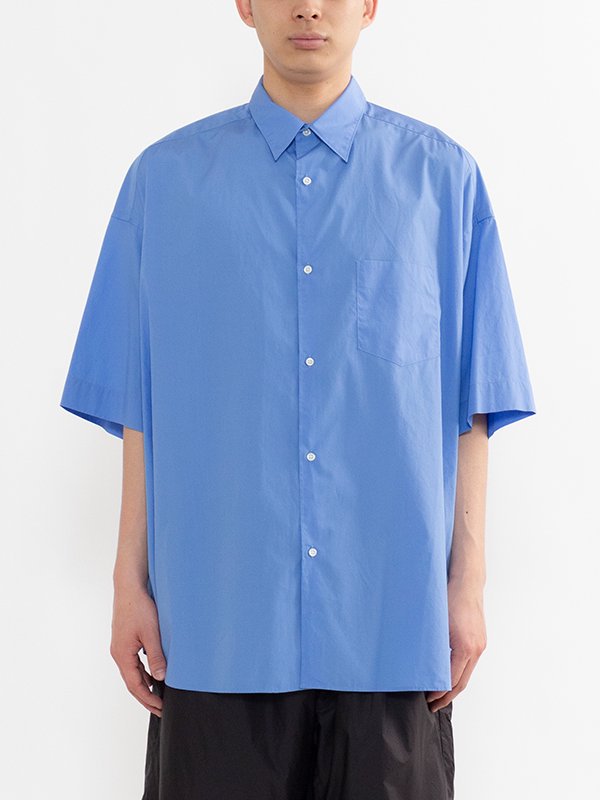 Broad S/S Oversized Regular Collar Shirt-ブロードショートスリーブ