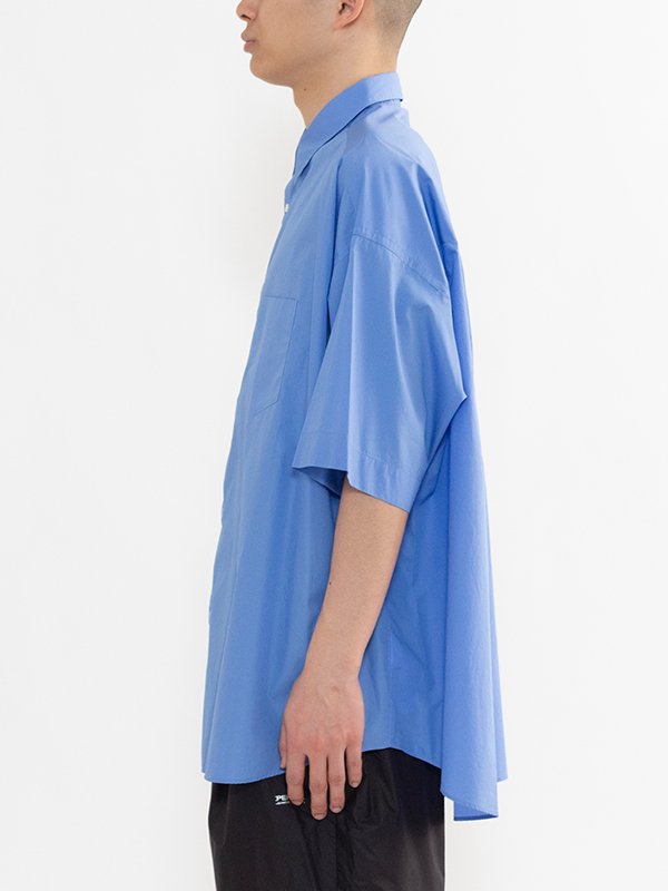 Broad S/S Oversized Regular Collar Shirt-ブロードショートスリーブ ...