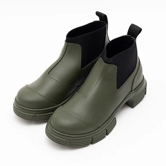 Recycled rubber crop city boot-リサイクルラバークロップシティー ...
