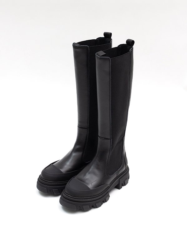 ブーツGANNI Chelsea Long Boots / Black