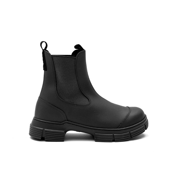 Recycled rubber city boot-リサイクルラバーシティーブーツ-GANNI