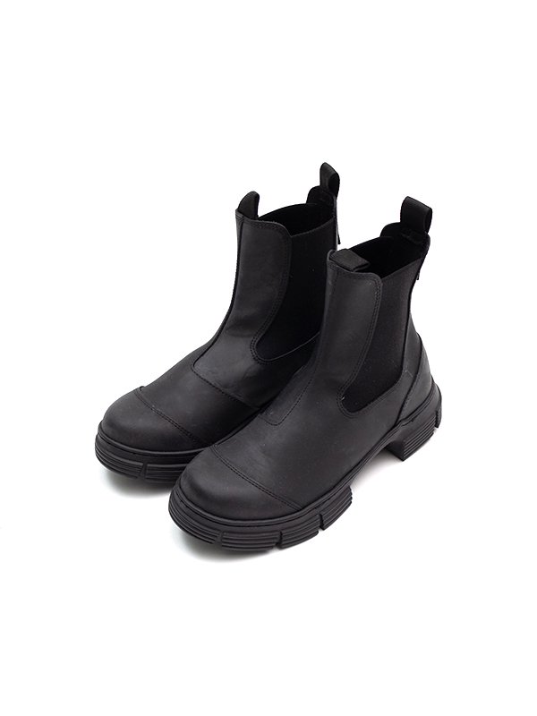 Recycled rubber city boot-リサイクルラバーシティーブーツ-GANNI