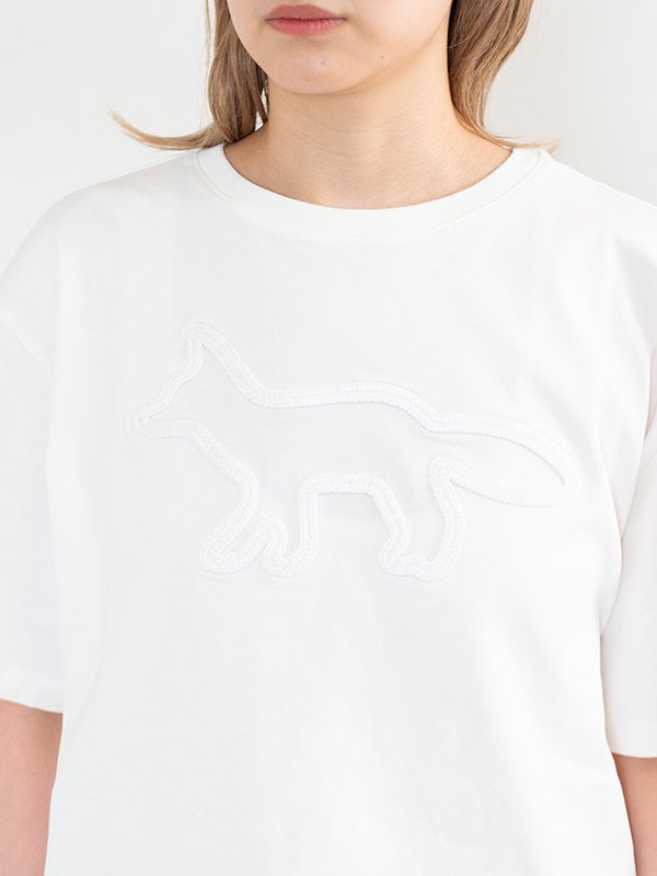 メゾンキツネ CONTOUR FOX PATCH RELAXED T-shirt