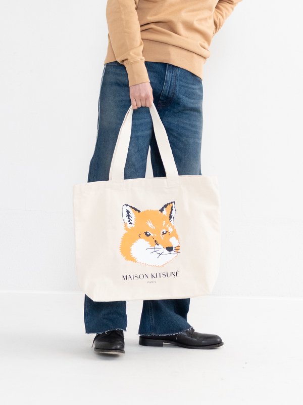 Fox head tote bag-フォックスヘッドトートバッグ-MAISON KITSUNE