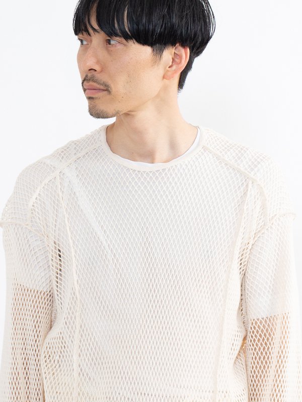 Midorikawa ミドリカワ MESH L/S TEE TOPS メッシュT-