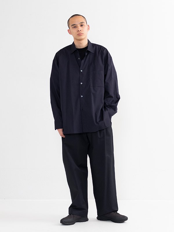 OVERSIZED DOWN PAT SHIRT-オーバーサイズダウンパットシャツ-stein