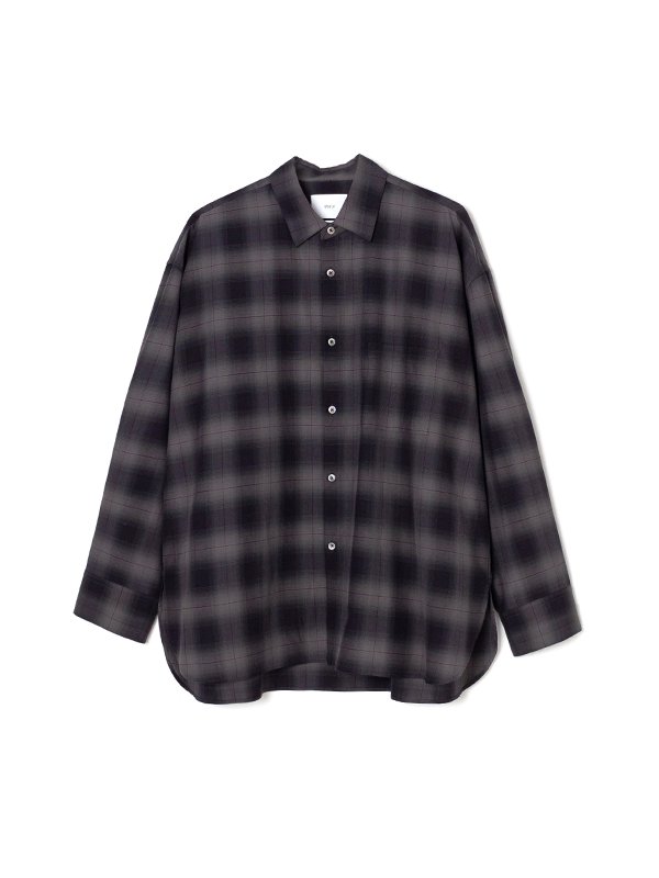 OVERSIZED DOWN PAT SHIRT-オーバーサイズダウンパットシャツ-stein