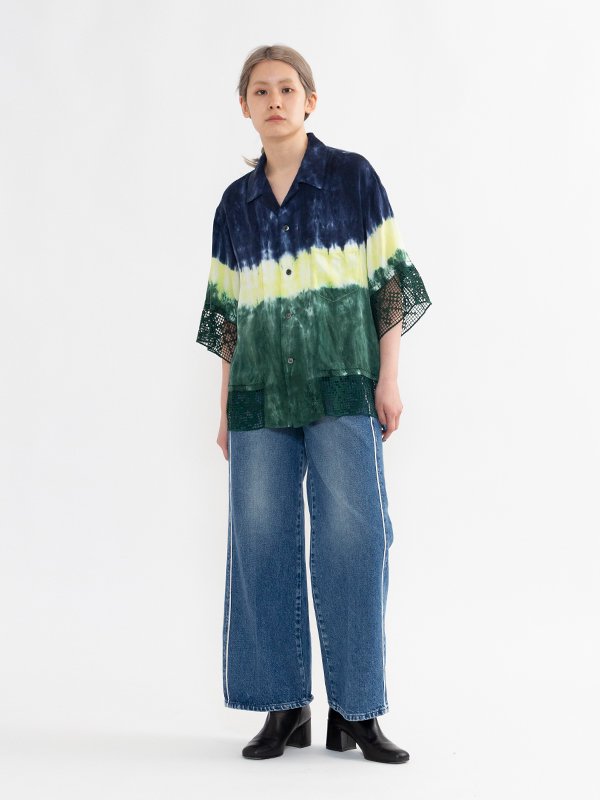 Inner tie dye s/s shirt-インナータイダイショートスリーブシャツ