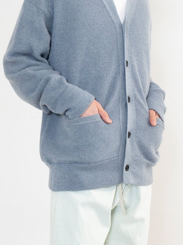 EXTRA FINE KID MOHAIR CARDIGAN-エクストラファインキッドモヘア