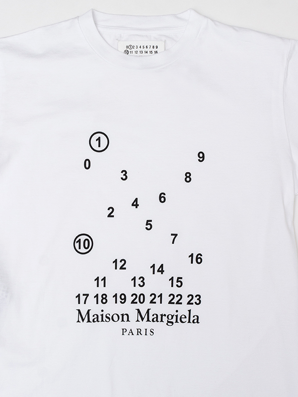 メゾンマルジェラ◎パンチホール◎Tシャツ◎数字◎ Maison Margielaサイズは46