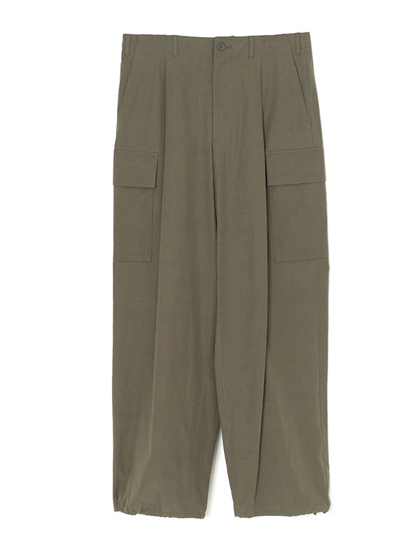 Kyoto tsurizome cotton wide easy cargo pants-キョウトツリゾメ