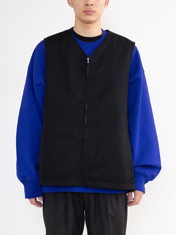 WOOL GABARDINE COMBINATION VEST-ウールギャバジンコンビネーション