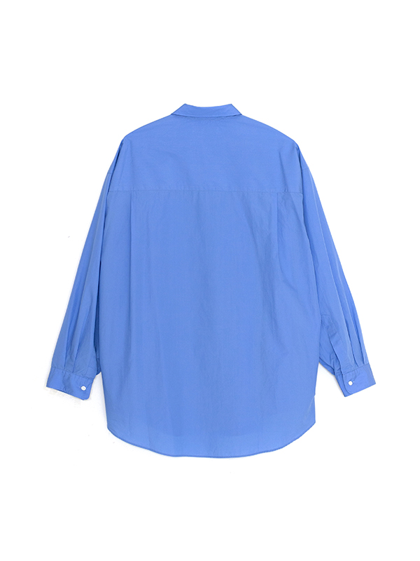 Broad l/s oversized regular collar shirt-ブロードロング