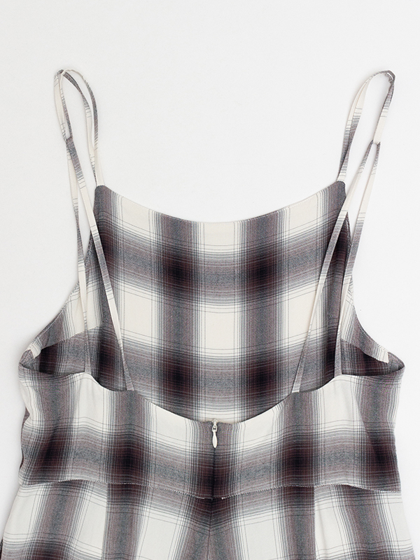 PHEENY Rayon ombrecheck sleeveless shirt | skisharp.com