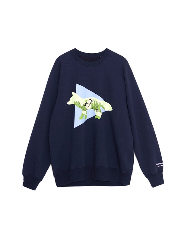 Dry cotton sweatshirt-ドライコットンスウェットシャツ-and wander