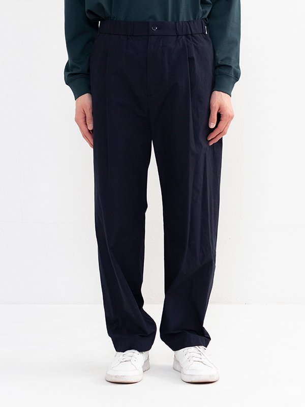 Cotton typewriter easy tapered pants-コットンタイプライター