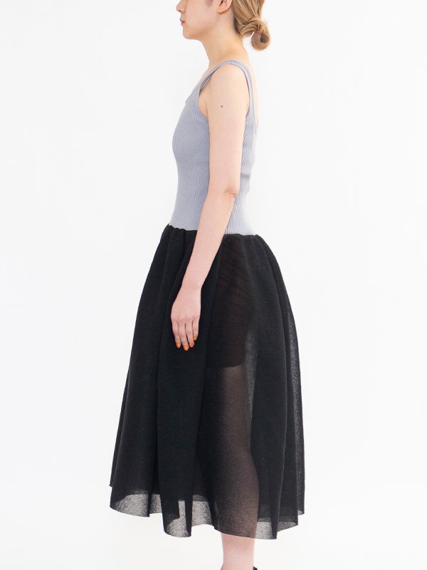 CFCL POTTERY LUCENT SKIRT 1カラーブラック