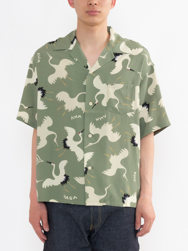 VISVIM ビズビム 品番 0123105011018 CROSBY SHIRT S/S HIKAKU 半袖シャツ ライトグリーン サイズ4 正規品 / 31839