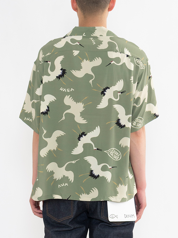 VISVIM ビズビム 半袖シャツ 0123105011018 CROSBY SHIRT S/S HIKAKU ヒカク オープンカラー シャツ ベージュ系 4【新古品】【未使用】