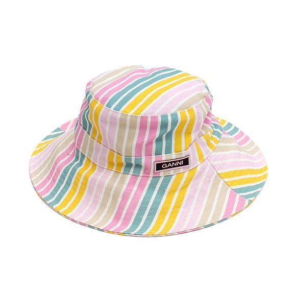 Recycled tech bucket hat stripe-リサイクルテックバケットハット