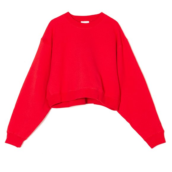 CROPPED SWEAT SHIRT-クロップドスウェットシャツ-HYKE（ハイク）通販 